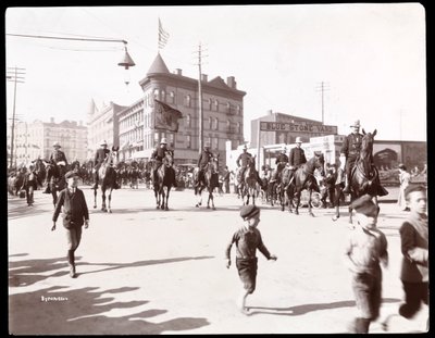 View of the Brooklyn Police Parade, 1897 by Byron Company